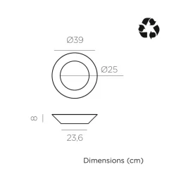 Badezimmer Lampe|Solarleuchten*Newgarden LED Wandlampe Solar Ø 39 cm rund IP65 3500 K Fernbedienung