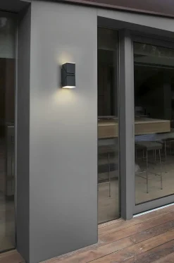 Searchlight LED Wandlampe Up and Down Outdoor H:15 cm IP65 flexibel< Metall Lampen|Led Außenleuchten