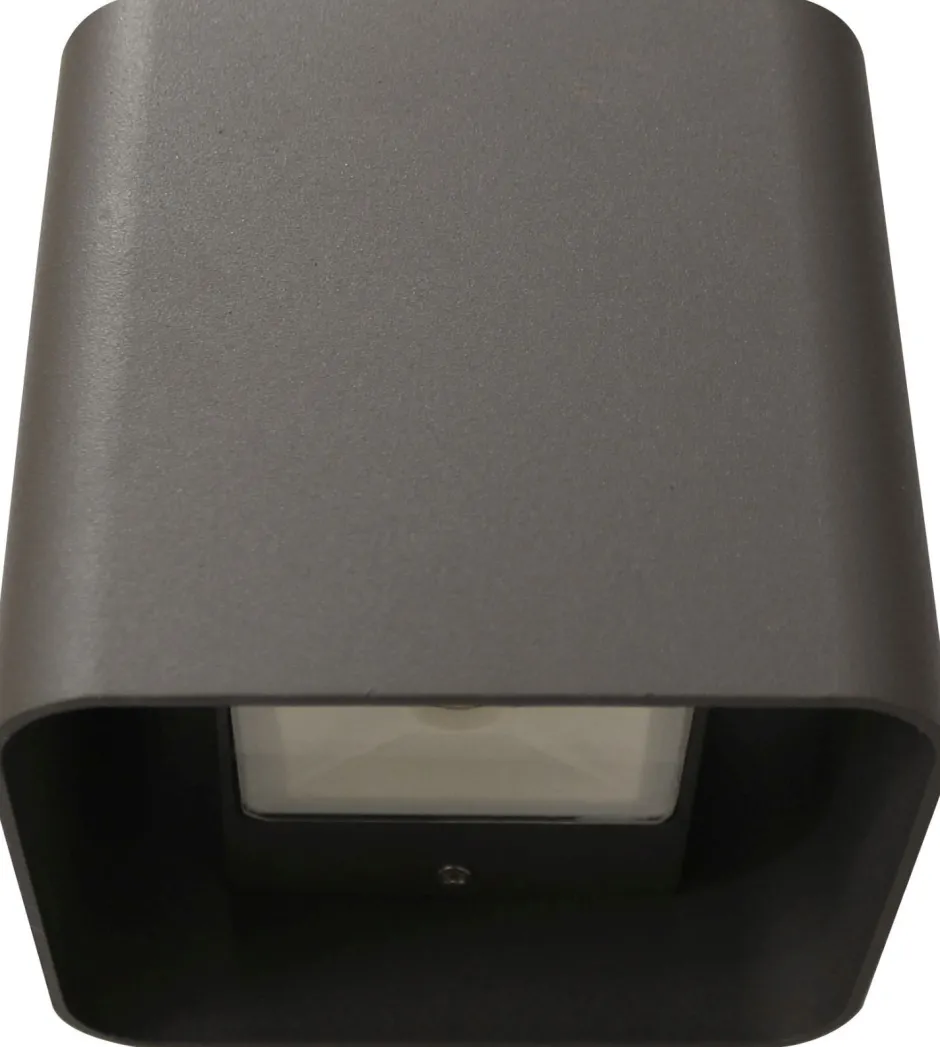 Eco-Light LED Wandlampe Up Down Aluminium IP44 3000 K Anthrazit< Metall Lampen|Led Außenleuchten