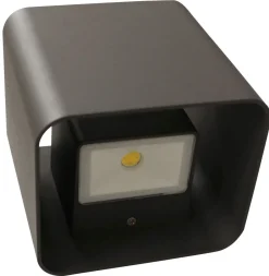 Eco-Light LED Wandlampe Up Down Aluminium IP44 3000 K Anthrazit< Metall Lampen|Led Außenleuchten