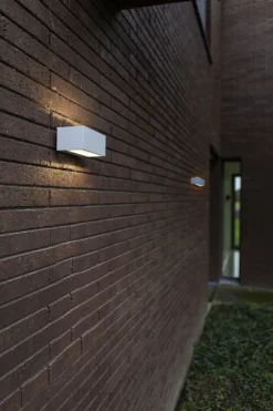 Metall Lampen|Led Außenleuchten*Eco-Light LED Wandlampe Up Down Weiß B:14 cm IP54 4000 K 10 W