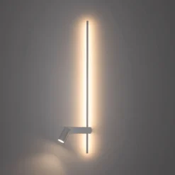 Nowodvorski LED Wandlampe Weiß Aluminium GU10 H:80 cm indirekt< Flurlampen|Wohnzimmerlampen