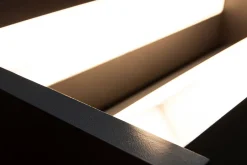 Eco-Light LED Wandleuchte Aluminium Anthrazit B:22,5 cm IP44 18 W< Metall Lampen|Led Außenleuchten