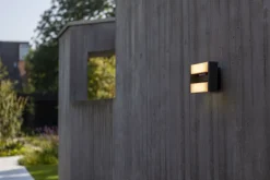 Eco-Light LED Wandleuchte Aluminium Anthrazit B:22,5 cm IP44 18 W< Metall Lampen|Led Außenleuchten