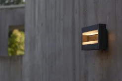 Eco-Light LED Wandleuchte Aluminium Anthrazit B:22,5 cm IP44 18 W< Metall Lampen|Led Außenleuchten