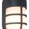 Metall Lampen|Feuchtraumleuchten*Eco-Light LED Wandleuchte Anthrazit Aluminium H:19,3 cm IP54 14 W