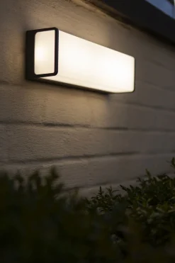 Eco-Light LED Wandleuchte Anthrazit Aluminium IP54 4000 K B:35 cm< Metall Lampen|Led Außenleuchten