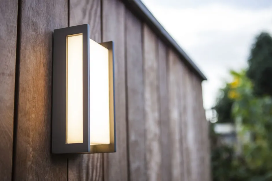 Eco-Light LED Wandleuchte Anthrazit IP54 blendarm BRENSOM< Moderne Lampen|Led Außenleuchten