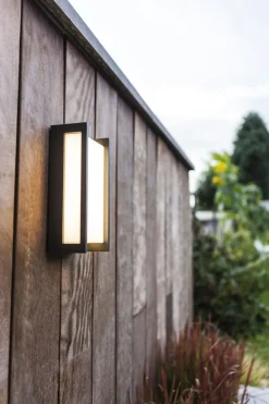 Eco-Light LED Wandleuchte Anthrazit IP54 blendarm BRENSOM< Moderne Lampen|Led Außenleuchten