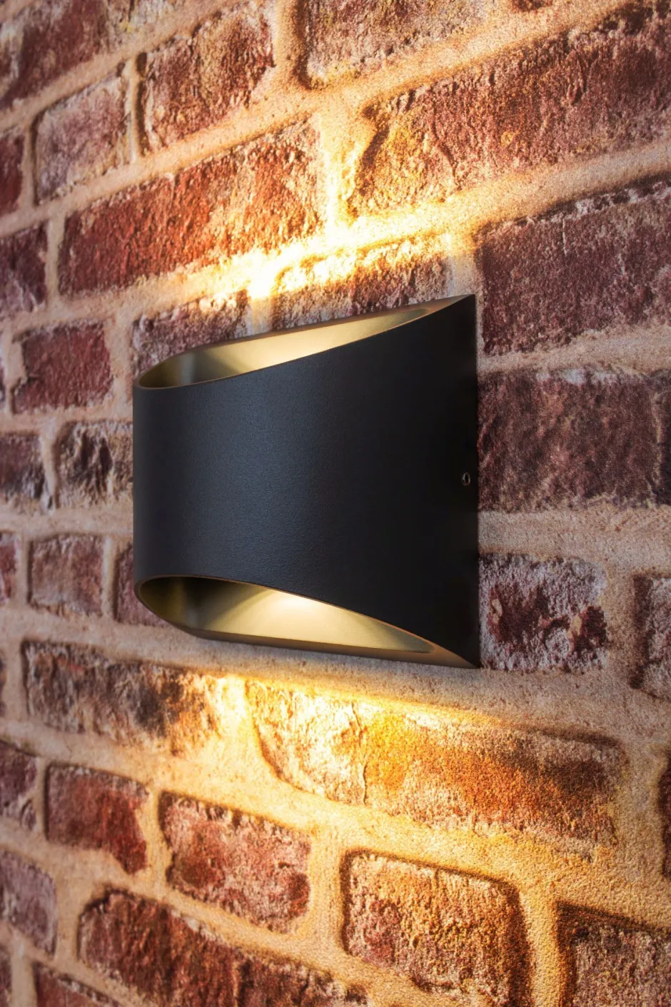 Metall Lampen|Led Außenleuchten*Eco-Light LED Wandleuchte Außen Aluminium IP44 B:13,1 cm Up Down