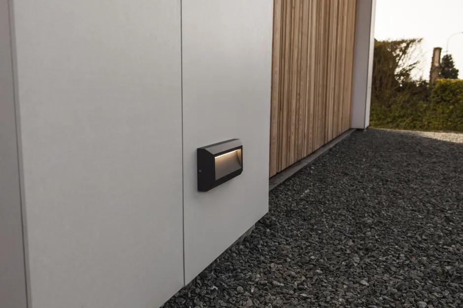 Metall Lampen|Led Außenleuchten*Eco-Light LED Wandleuchte Außen Aluminium Anthrazit IP54 B:23 cm