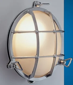 Laura Suardi LED Wandleuchte Außen Chrom Maritim IP54 Haustür< Lampen Aus Aller Welt|Rustikale Lampen