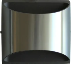 Metall Lampen|Led Außenleuchten*Eco-Light LED Wandleuchte Außen Edelstahl IP44 B:13,1 cm Up Down