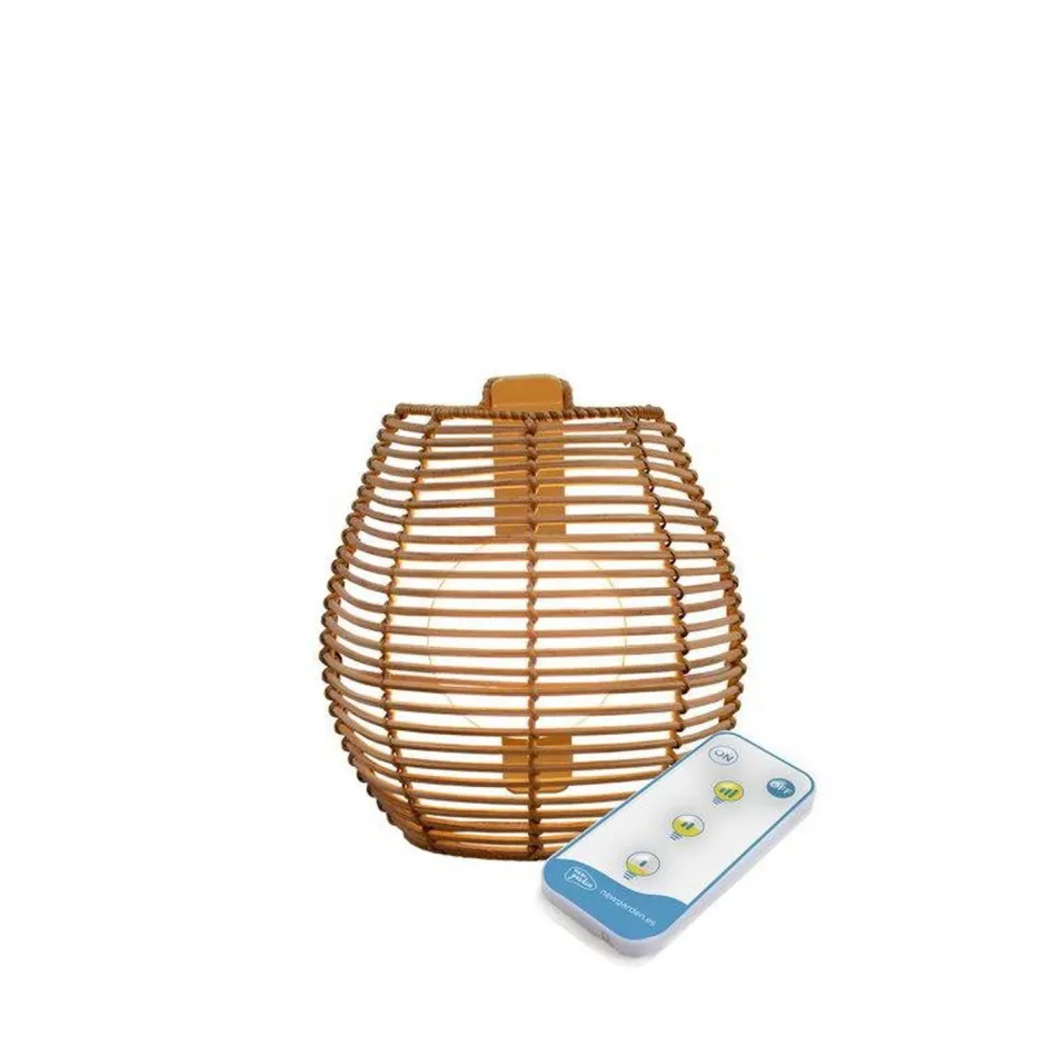 Metall Lampen|Feuchtraumleuchten*Newgarden LED Wandleuchte außen kabellos Akku IP54 Rattan