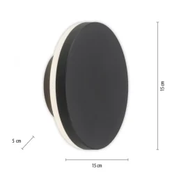 Metall Lampen|Feuchtraumleuchten*Paul Neuhaus LED Wandleuchte außen Metall IP65 3000 K indirekt