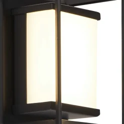 Led Lampen|Wandleuchten*Searchlight LED Wandleuchte Badezimmer IP44 Schwarz Weiß 3000 K H: 10 cm