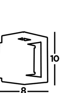 Led Lampen|Wandleuchten*Searchlight LED Wandleuchte Badezimmer IP44 Schwarz Weiß 3000 K H: 10 cm