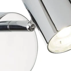 Searchlight LED Wandleuchte Chrom 3000 K 359 lm Metall verstellbar< Wohnzimmerlampen|Glaslampen