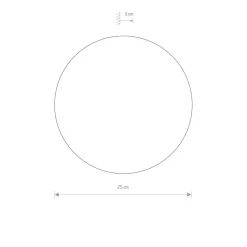 Nowodvorski LED Wandleuchte Gold matt Ø 25 cm in 3000 K rund Metall< Led Lampen|Wandleuchten