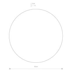 Nowodvorski LED Wandleuchte in Kupfer matt 3000 K Metall rund Ø 35 cm< Wohnzimmerlampen|Metall Lampen