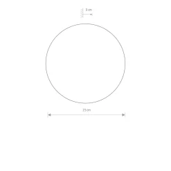 Nowodvorski LED Wandleuchte Kupfer Ø 15 cm rund 3000 K 60 lm indirekt< Led Lampen|Wandleuchten