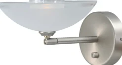 Glaslampen|Moderne Lampen*Masterlight LED Wandleuchte MELANI in Nickel matt dimmbar