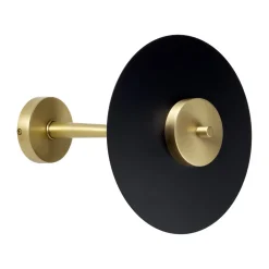 Led Lampen|Wandleuchten*Giovanni Battista LED Wandleuchte Messing Eisen Ø 23 cm 2700 K Premium