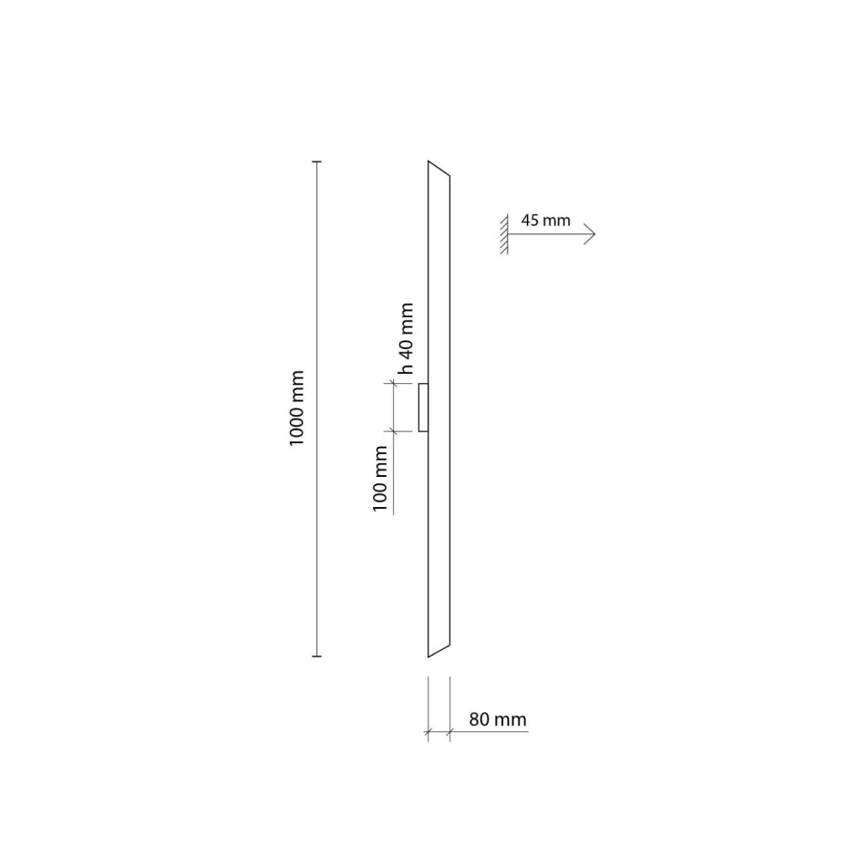 Wohnzimmerlampen|Flurlampen*TK Lighting LED Wandleuchte Metall Schwarz 100 cm lang 3000 K indirekt