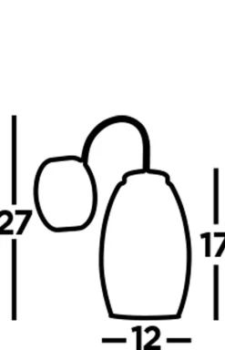 Searchlight LED Wandleuchte mit Schalter 3000 K 414 lm H: 26,5 cm< Led Lampen|Wandleuchten