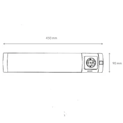 Easylight LED Wandleuchte mit Steckdose und Schalter Bad Küche< Moderne Lampen|Küchenlampen