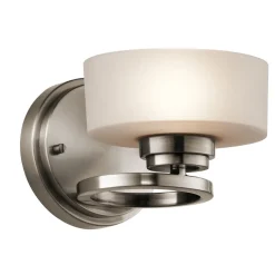 Wohnzimmerlampen|Glaslampen*Elstead LED Wandleuchte Modern Rund Hotel Flur Treppe DUNIYA