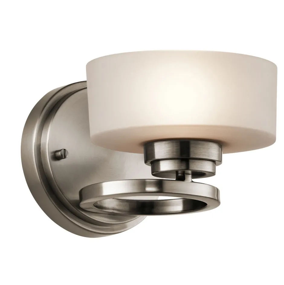 Wohnzimmerlampen|Glaslampen*Elstead LED Wandleuchte Modern Rund Hotel Flur Treppe DUNIYA