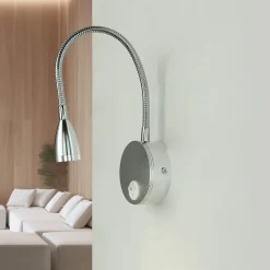 Led Lampen|Wandleuchten*Strühm LED Wandleuchte Schalter 4400K Schwanenhals flexibel JAN