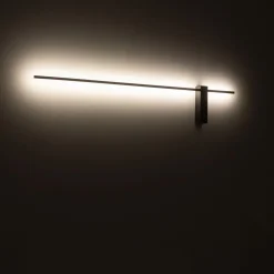 Wohnzimmerlampen|Metall Lampen*Nowodvorski LED Wandleuchte Schwarz indirekt 120 cm lang 3000 K 540 lm