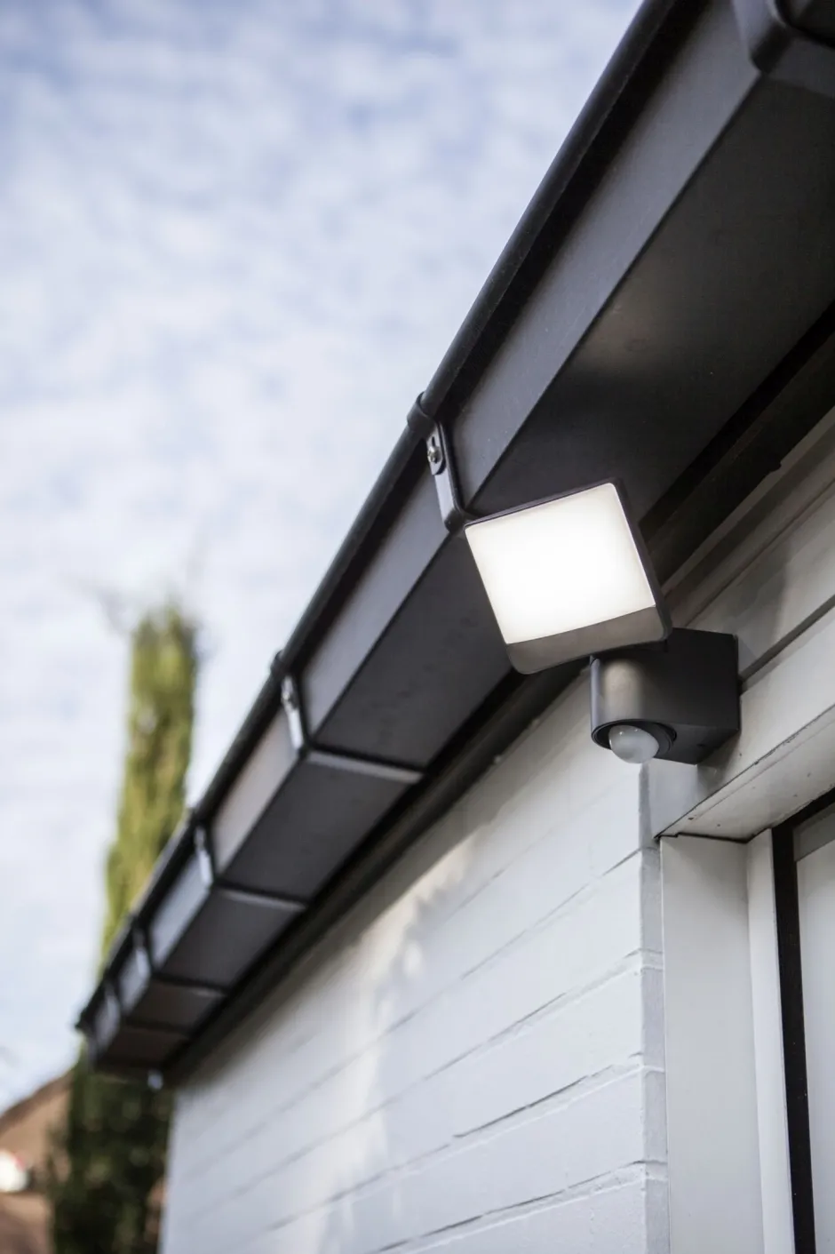 Led Außenleuchten|Außenwandleuchten*Eco-Light LED Wandleuchte Sensor H:18 cm IP44 5000 K flexibel