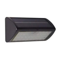 Metall Lampen|Solarleuchten*Searchlight LED Wandleuchte Solar Schwarz 5 W IP44 Bewegungsmelder