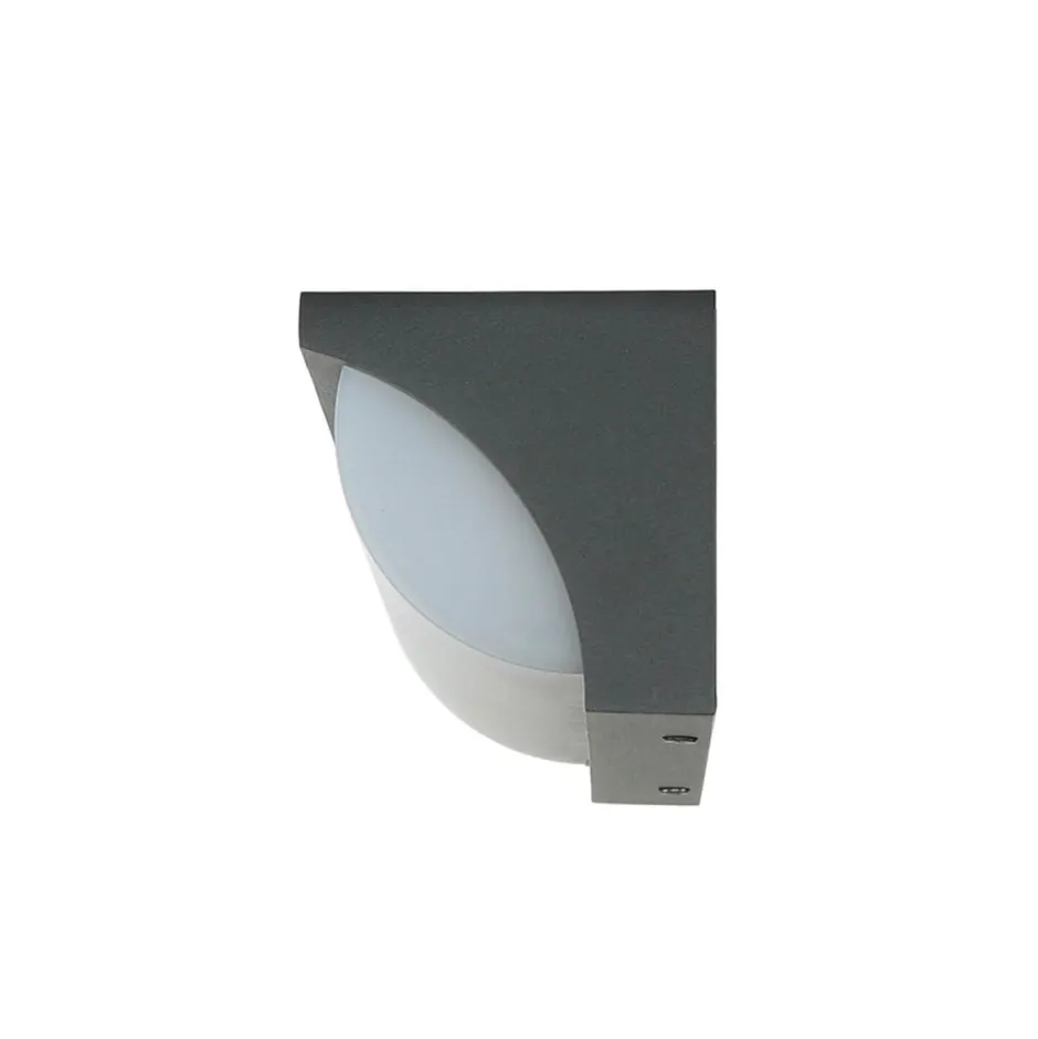 Metall Lampen|Feuchtraumleuchten*SU-MA LED Wandleuchte TENBOS Anthrazit IP65 Modern Außen