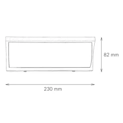Metall Lampen|Feuchtraumleuchten*SU-MA LED Wandleuchte TENBOS Anthrazit IP65 Modern Außen