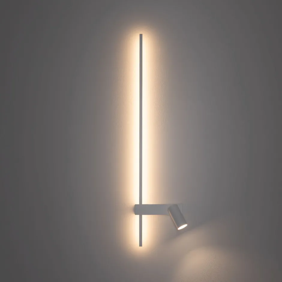 Flurlampen|Wohnzimmerlampen*Nowodvorski LED Wandleuchte Weiß Aluminium GU10 H:80 cm indirekt
