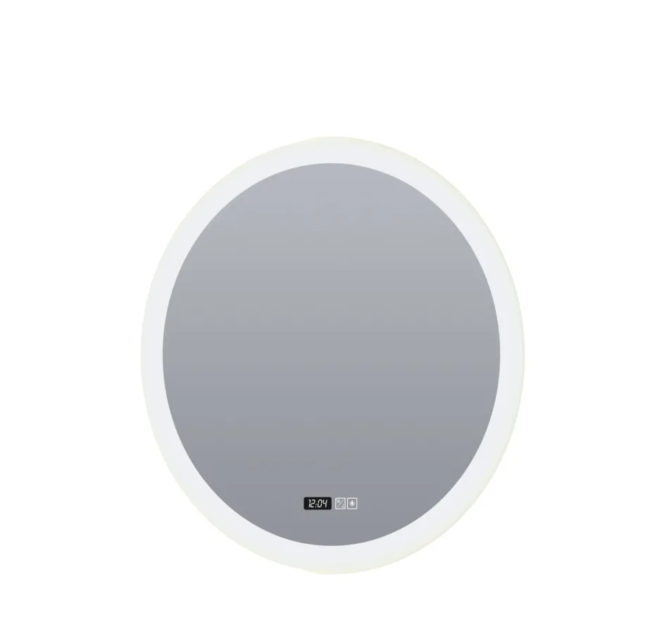 Flurlampen|Metall Lampen*Searchlight LED Wandspiegel mit Licht Touch Dimmer IP44 28 W rund