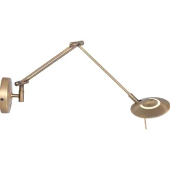 Led Lampen|Spots*Steinhauer LED Wandspot in Bronze mit Stecker dimmbar beweglich