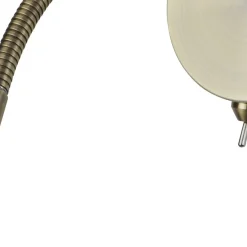 Searchlight LED Wandspot mit Flexarm Schalter 1 W in Messing Antik< Bürolampen|Wohnzimmerlampen