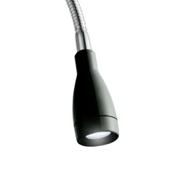 Bürolampen|Wohnzimmerlampen*Searchlight LED Wandspot mit Flexarm Schalter 6500 K in Schwarz