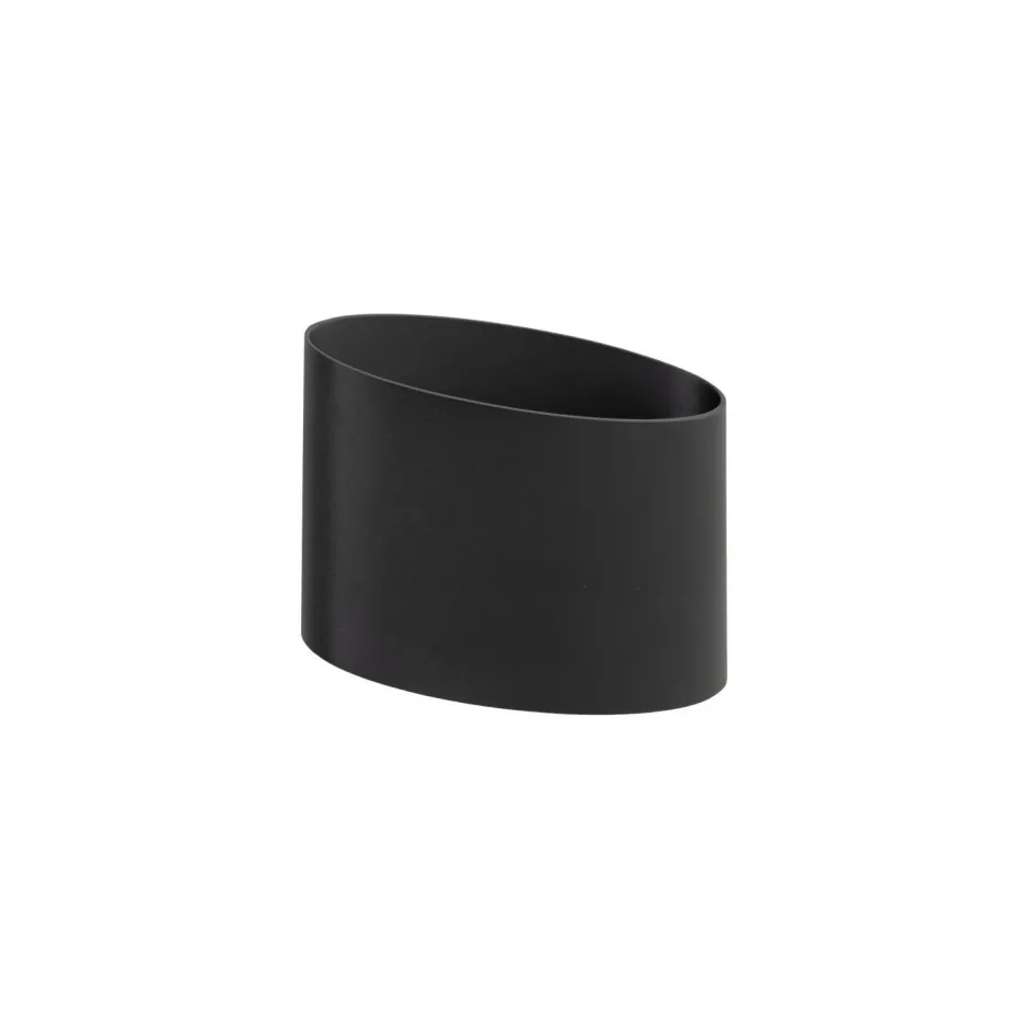 TK Lighting LED Wandspot Up Down Aluminium 10 W Ø17 cm IP54 Schwarz< Metall Lampen|Feuchtraumleuchten