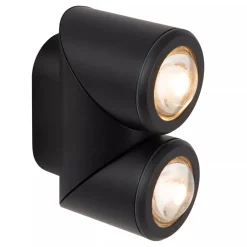 Led Außenleuchten|Metall Lampen* LED Wandstrahler Aluminium 2-flammig IP65 verstellbar