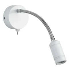 Searchlight LED Wandstrahler mit Schalter Flexarm in Weiß T:31 cm< Led Lampen|Wandleuchten