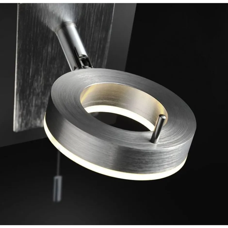 Wandleuchten|Flurlampen*Paul Neuhaus LED Wandstrahler Zugschalter IP44 flexibel in Aluminium