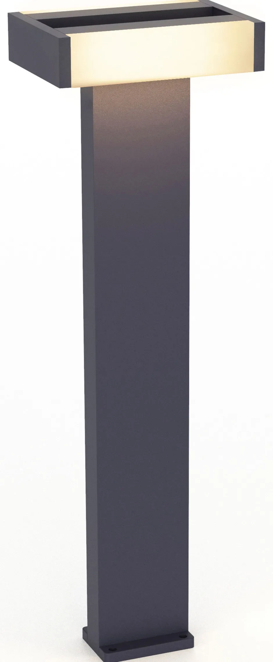 Metall Lampen|Wegeleuchten*Eco-Light LED Wegeleuchte Aluminium Anthrazit 71,5 cm IP44 3000 K