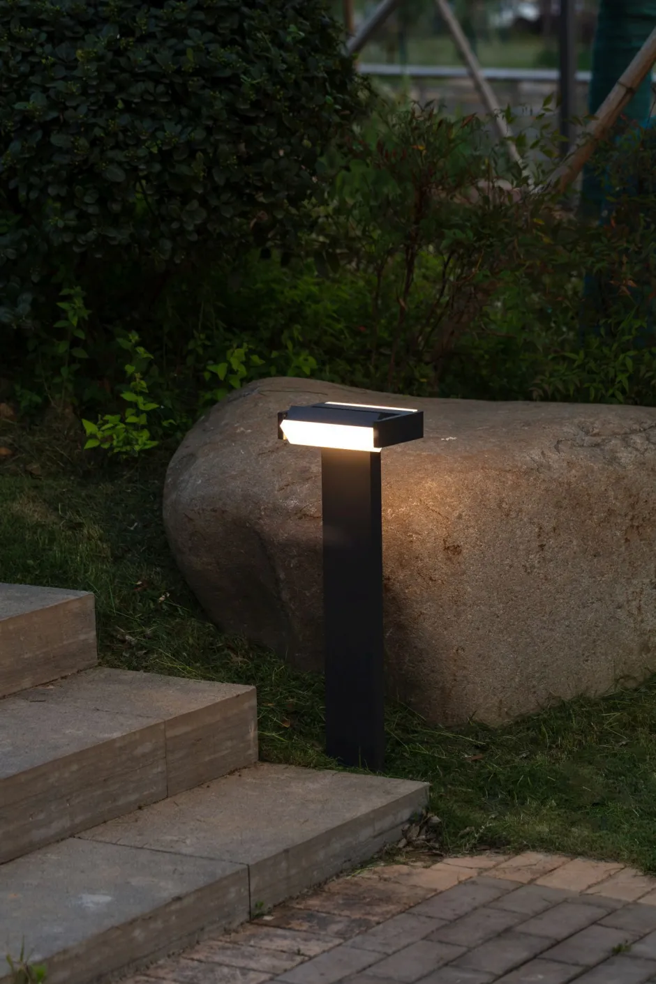 Metall Lampen|Wegeleuchten*Eco-Light LED Wegeleuchte Aluminium Anthrazit 71,5 cm IP44 3000 K