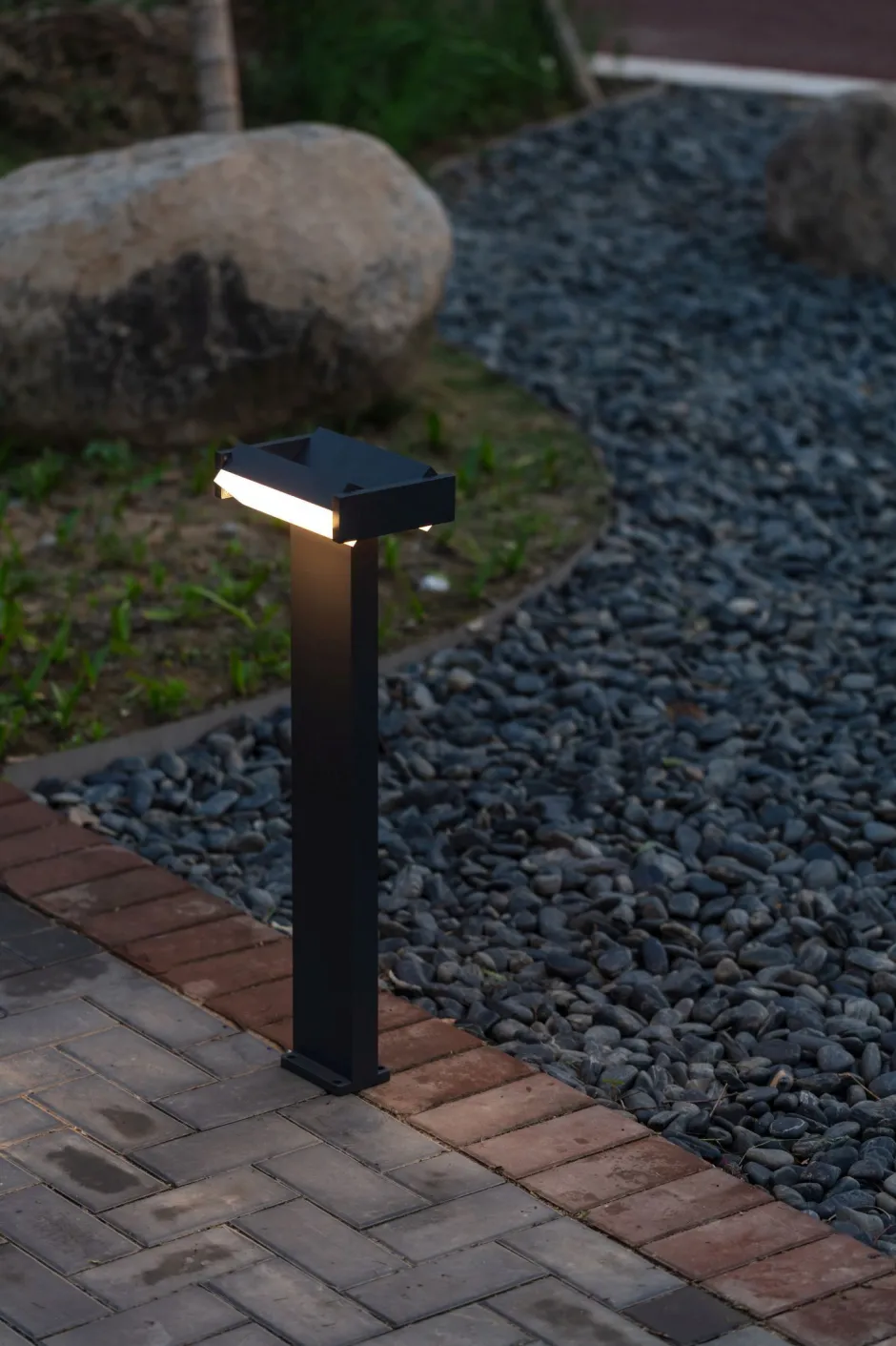 Metall Lampen|Wegeleuchten*Eco-Light LED Wegeleuchte Aluminium Anthrazit 71,5 cm IP44 3000 K